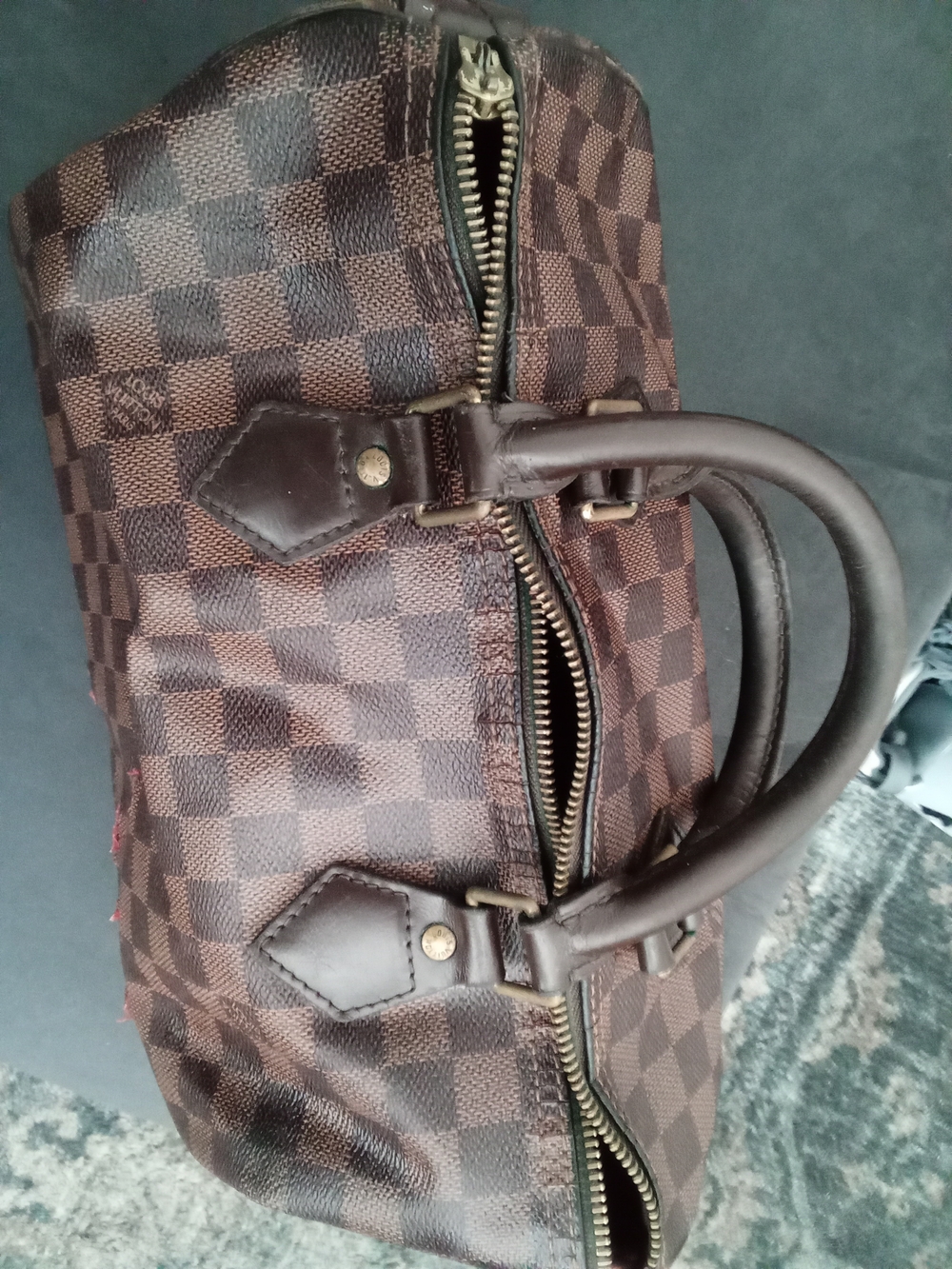 Louis Vuitton Brown Damier Ebene Canvas Speedy Bag